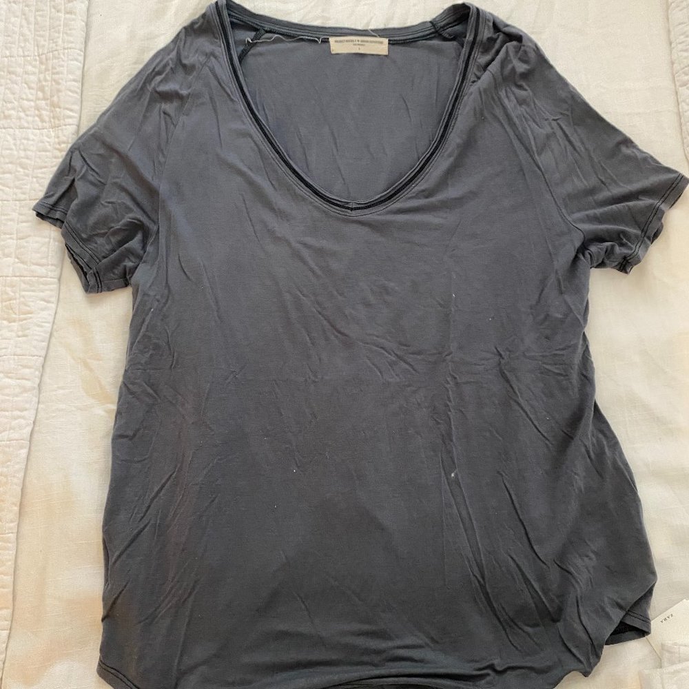 Gray Urban Outfitters oversized soft tee